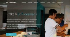 Desktop Screenshot of drproesmans.be