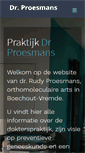Mobile Screenshot of drproesmans.be