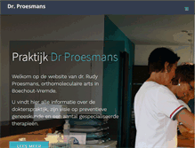 Tablet Screenshot of drproesmans.be